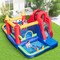 Inflatable Water Slide Bounce House with Splash Pool Ball Pit Climbing Wall Multi Color